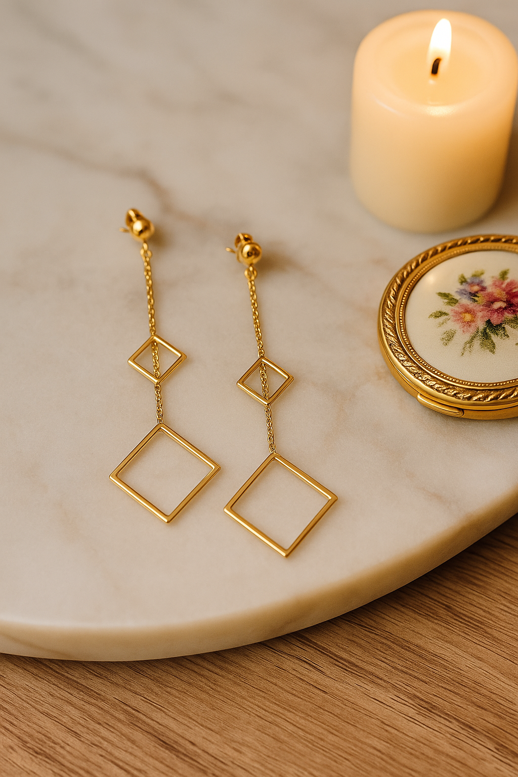 Structured Fall Earring