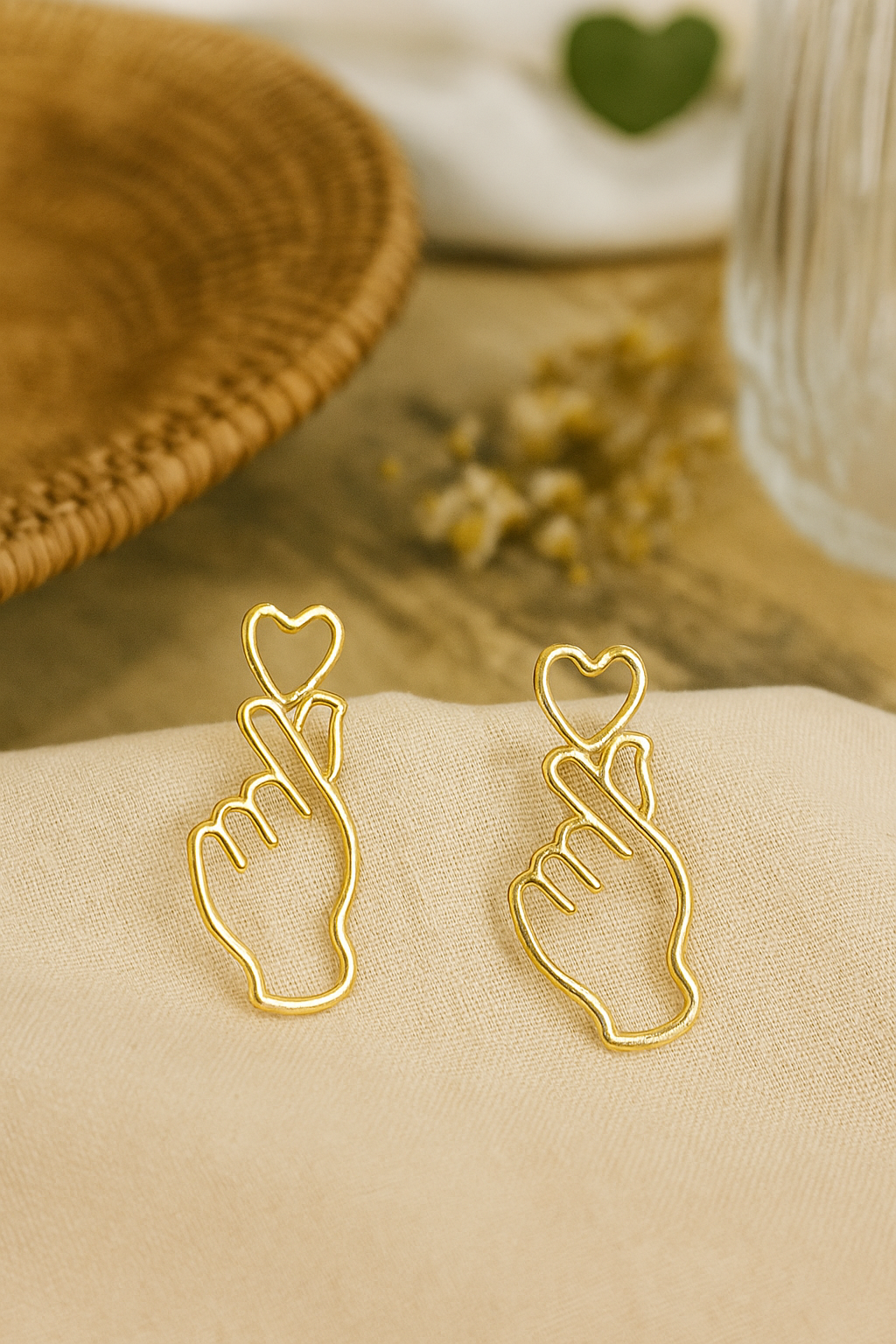 Korean Heart Earring