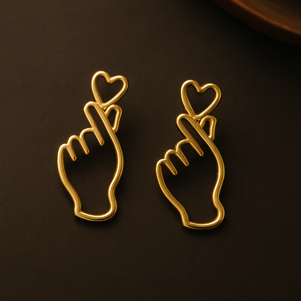 Korean Heart Earring