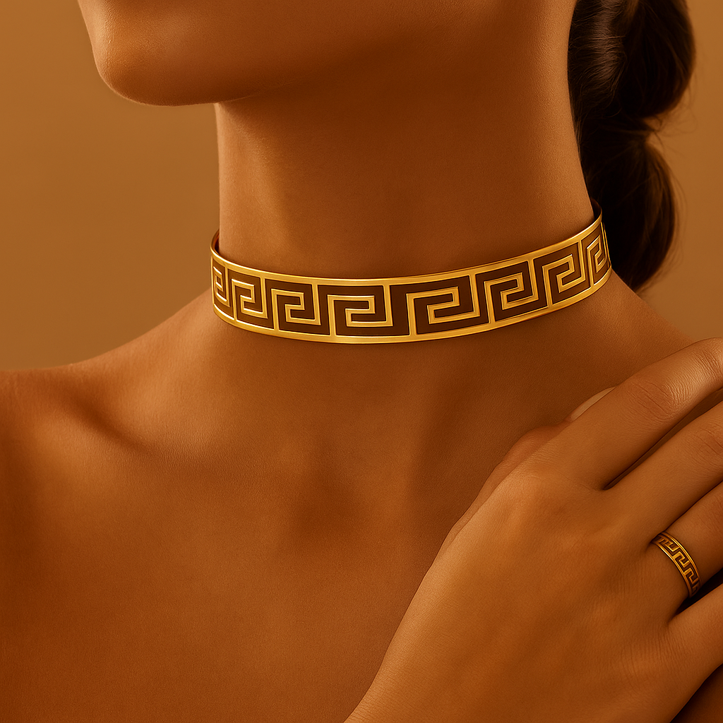 Golden Maze Choker