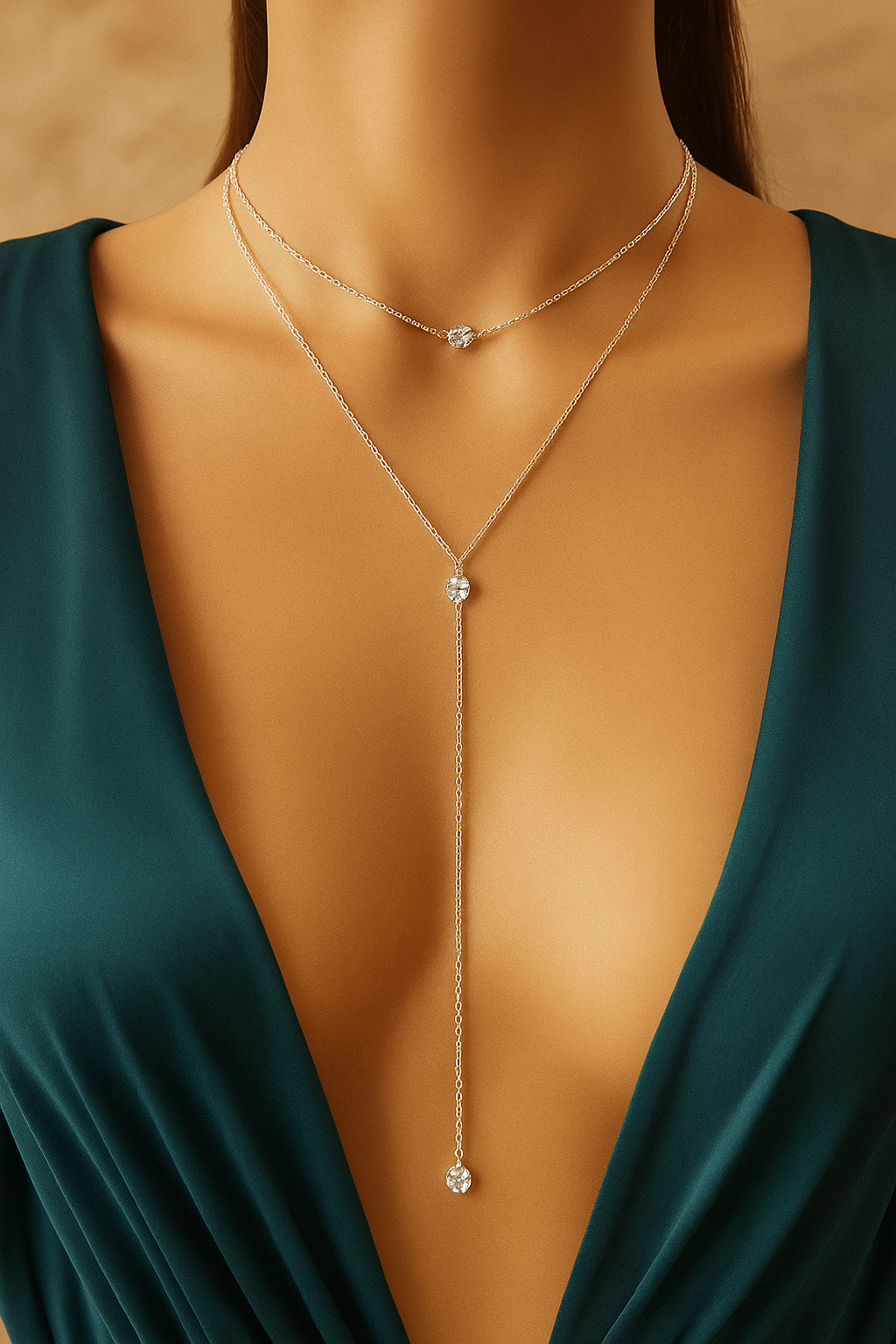 Ice Queen Pendant Long Body Chain