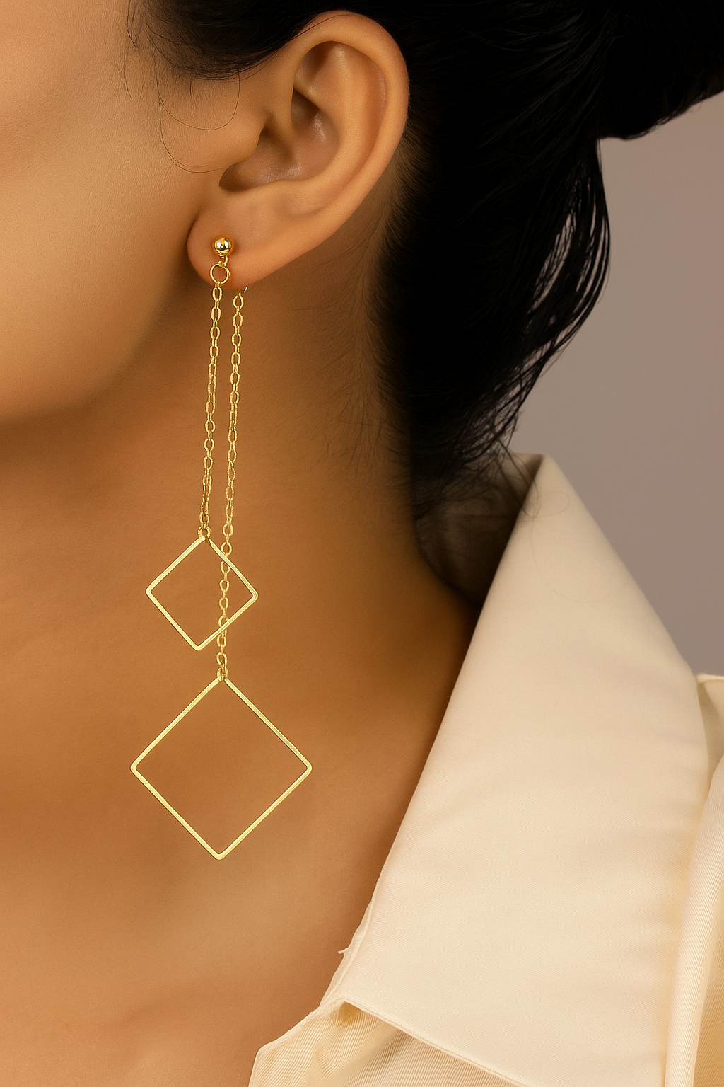 Structured Fall Earring