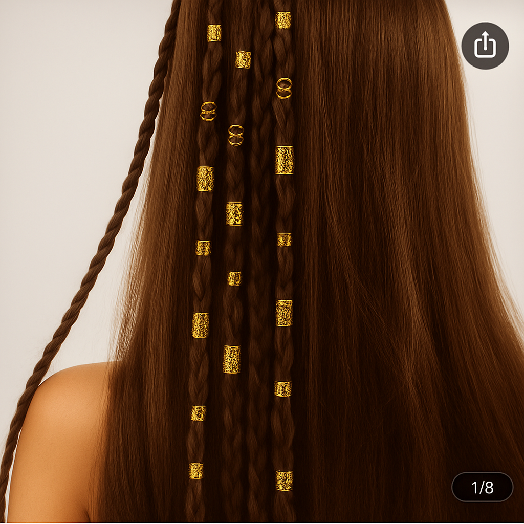 Goddess Braid Rings Hair Clips