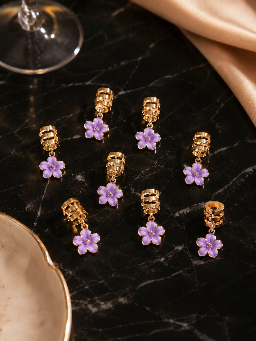 Lilac Bloom Hair Charm