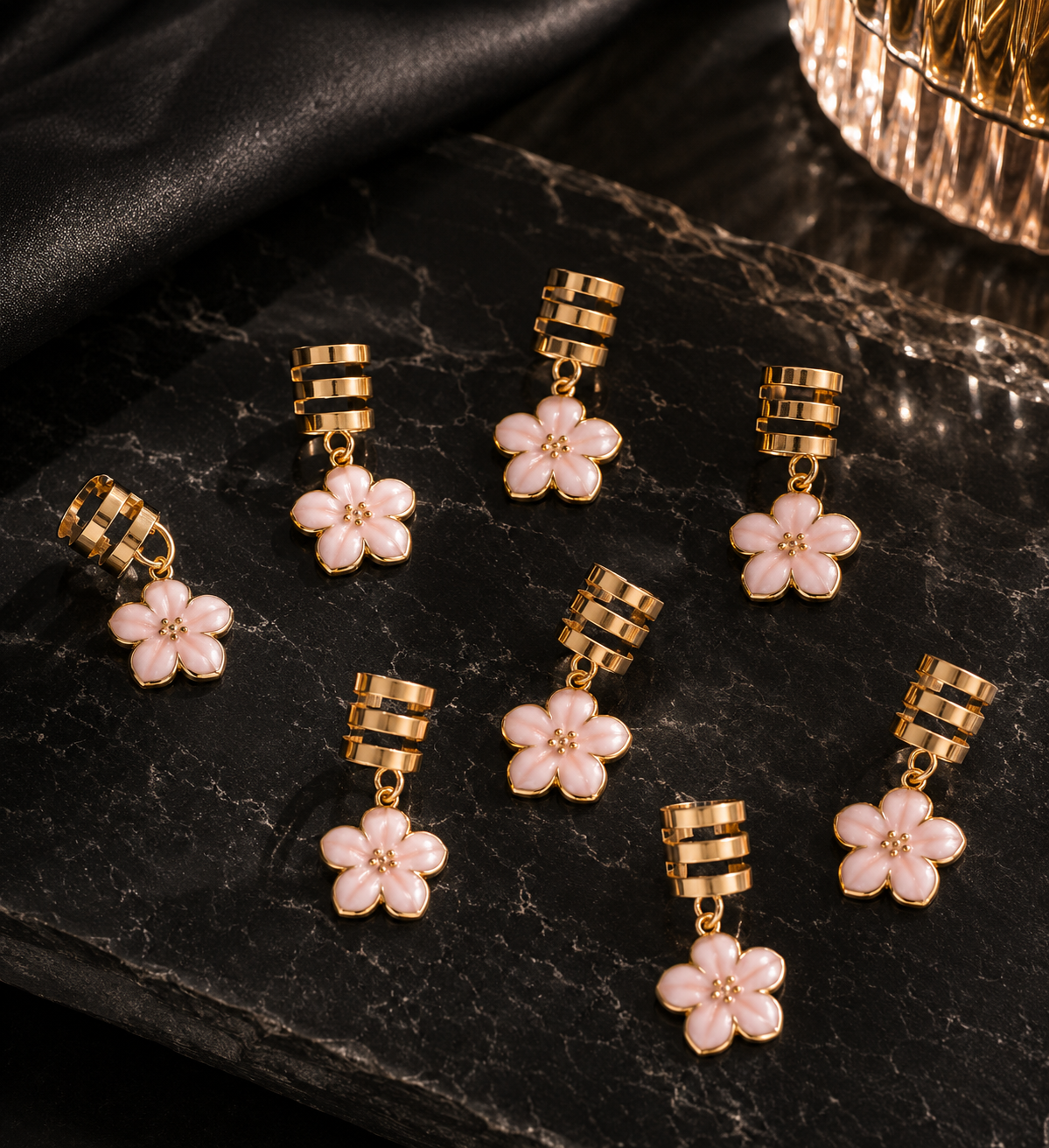 Blush Bloom Hair Charm