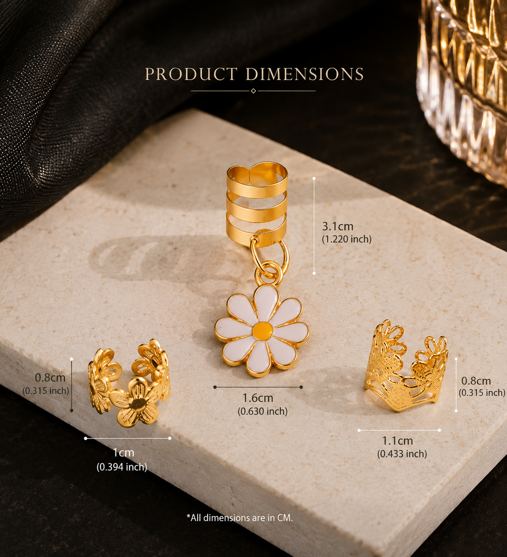 Flora Daisy Hair Charm