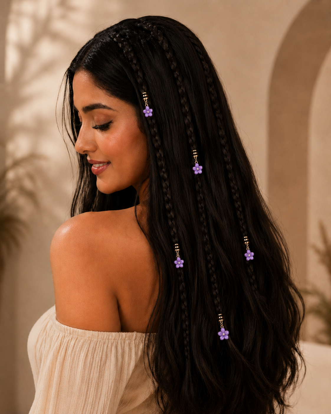 Lilac Bloom Hair Charm